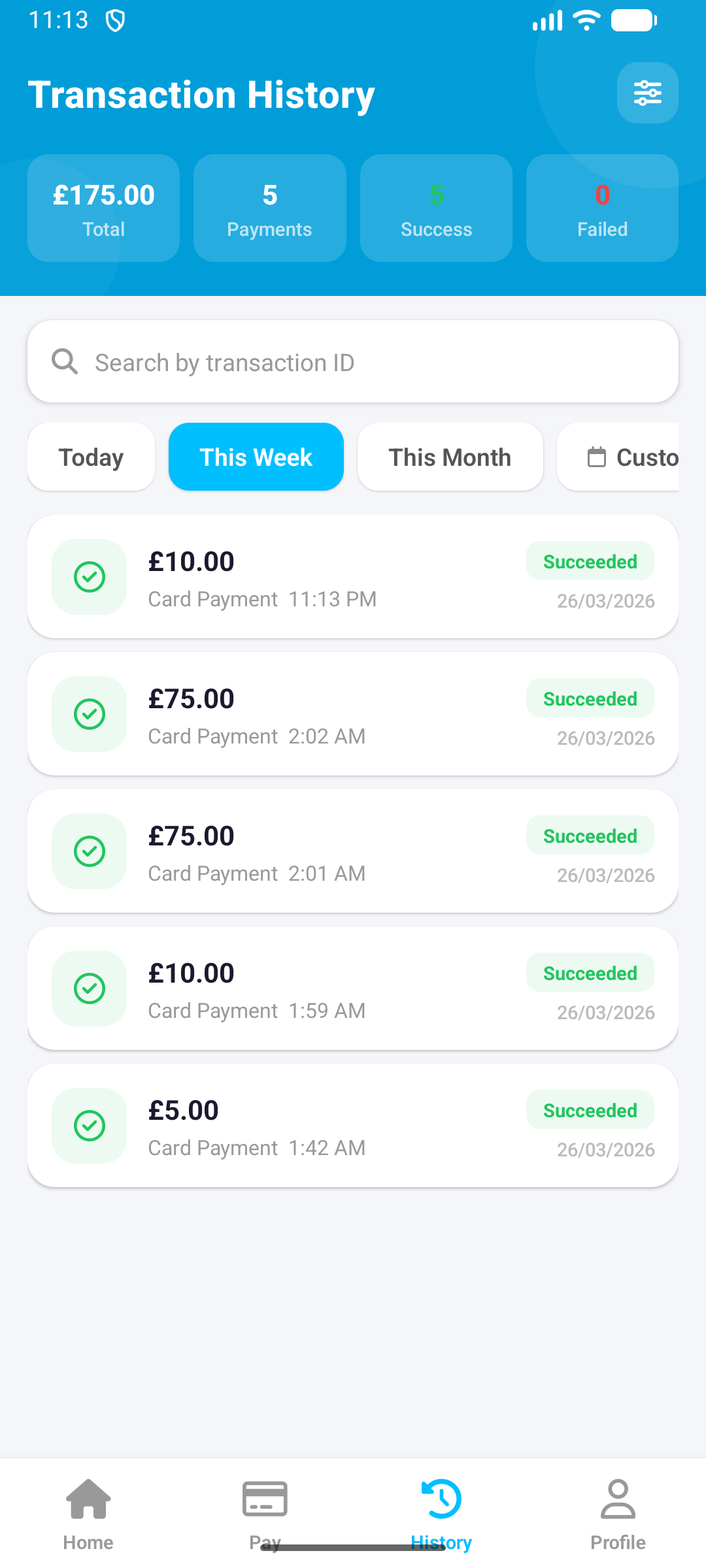Transaction History thumbnail